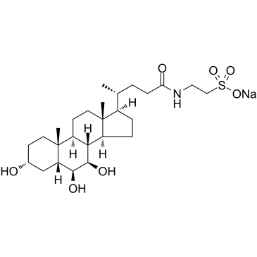 Tauro-β-muricholic acid sodium结构式