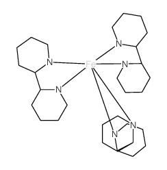 Iron(2+),tris(2,2'-bipyridine-N,N')-, diiodide, (OC-6-11)- (9CI) structure