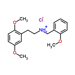 2-(2,5-Dimethoxyphenyl)-N-(2-methoxybenzyl)ethanaminium chloride结构式