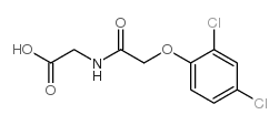 Glycine, N-((2,4-dichlorophenoxy)acetyl)-结构式