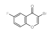 3-bromo-6-fluorochromen-4-one structure