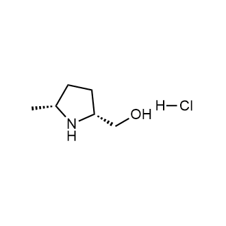 [(2r,5r)-5-甲基吡咯烷-2-基]甲醇盐酸盐结构式