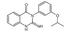 2-amino-3-(3-propan-2-yloxyphenyl)quinazolin-4-one结构式