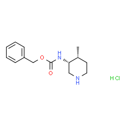 Cis-Benzyl (4-Methylpiperidin-3-Yl)Carbamate Hydrochloride Structure