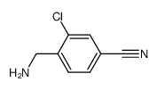 4-aminomethyl-3-chlorobenzonitrile结构式