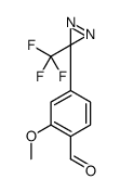 2-Methoxy-4-[3-(trifluoromethyl)-3H-diazirin-3-yl]benzaldehyde结构式