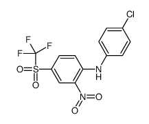 N-(4-chlorophenyl)-2-nitro-4-(trifluoromethylsulfonyl)aniline Structure