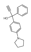 1-phenyl-1-(4-pyrrolidinophenyl)prop-2-yn-1-ol Structure