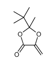 2-tert-butyl-2-methyl-5-methylidene-1,3-dioxolan-4-one Structure