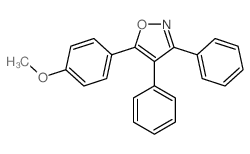 Isoxazole,5-(4-methoxyphenyl)-3,4-diphenyl-结构式