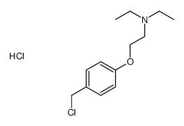 2-[4-(chloromethyl)phenoxy]-N,N-diethylethanamine,hydrochloride Structure