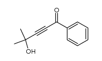 1-phenyl-4-hydroxy-4-methylpent-2-yn-1-one结构式