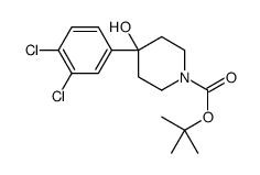 1-BOC-4-(3,4-DICHLOROPHENYL)-4-HYDROXYPIPERIDINE Structure