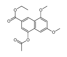 Ethyl 4-acetoxy-6,8-dimethoxy-2-naphthoate Structure