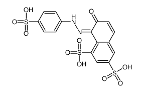 (8E)-7-oxo-8-[(4-sulfophenyl)hydrazinylidene]naphthalene-1,3-disulfoni c acid picture