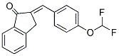 2-((4-DIFLUOROMETHOXYPHENYL)METHYLENE)INDAN-1-ONE Structure