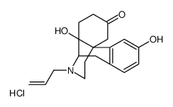 L-3,14-Dihydroxy-6-oxo-N-allylmorphinane chlorhydrate dihydrate [French] Structure