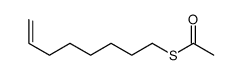 S-(7-Octenyl) ethanethioate结构式