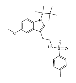 1-(tert-Butyldimethylsilyl)-5-methoxy-N-(4-methylbenzenesulfonyl)tryptamine Structure