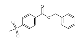 4-(methylsulfonyl)benzoic acid 2-pyridinylmethyl ester Structure