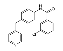 3-Chloro-N-[4-(4-pyridinylmethyl)phenyl]benzamide结构式