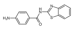 4-Amino-N-(2-benzothiazolyl)benzamide结构式