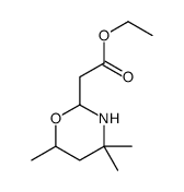 ethyl 2-(4,4,6-trimethyl-1,3-oxazinan-2-yl)acetate Structure