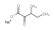 sodium 3-methyl-2-oxovalerate Structure