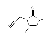 2H-Imidazol-2-one,1,3-dihydro-5-methyl-1-(2-propynyl)-(9CI) Structure