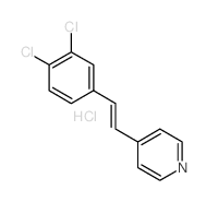 Pyridine,4-[2-(3,4-dichlorophenyl)ethenyl]-, hydrochloride (1:1) structure