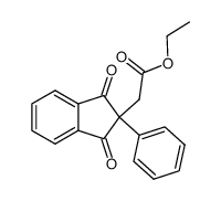 (1,3-dioxo-2-phenyl-indan-2-yl)-acetic acid ethyl ester结构式