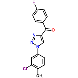 [1-(3-Chloro-4-methylphenyl)-1H-1,2,3-triazol-4-yl](4-fluorophenyl)methanone结构式