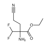 ethyl 2-amino-4-cyano-2-(difluoromethyl)butanoate结构式