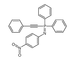 (4-nitrophenyl)imino-diphenyl-(2-phenylethynyl)-λ5-phosphane结构式