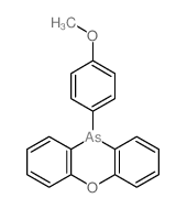 10H-Phenoxarsine, 10-(4-methoxyphenyl)- structure