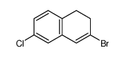 3-BROMO-6-CHLORO-1,2-DIHYDRONAPHTHALENE structure