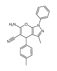 3-methyl-6-amino-5-cyano-4-(4-methylphenyl)-1-phenyl-1,4-dihydropyrano[2,3-c]pyrazole picture