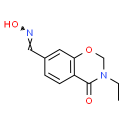 2H-1,3-Benzoxazine-7-carboxaldehyde,3-ethyl-3,4-dihydro-4-oxo-,7-oxime(9CI) structure