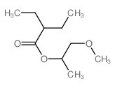 Butanoic acid,2-ethyl-, 2-methoxy-1-methylethyl ester Structure