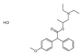 diethyl-[2-[2-(4-methoxyphenyl)-2-phenylacetyl]oxypropyl]azanium,chloride结构式