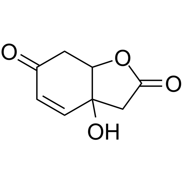 3a-Hydroxy-3,3a,7,7a-tetrahydrobenzofuran-2,6-dione structure