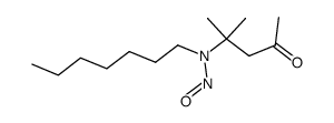 4-(heptyl-nitroso-amino)-4-methyl-pentan-2-one Structure