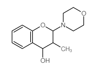 2H-1-Benzopyran-4-ol,3,4-dihydro-3-methyl-2-(4-morpholinyl)-结构式