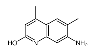 7-AMINO-4,6-DIMETHYL-QUINOLIN-2-OL Structure