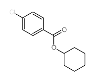 Benzoicacid, 4-chloro-, cyclohexyl ester Structure