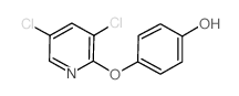 4-[(3,5-dichloro-2-pyridyl)oxy]phenol结构式