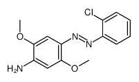 4-(2-chlorophenylazo)-2,5-dimethoxyaniline结构式