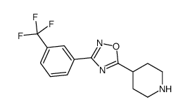 4-{3-[3-(三氟甲基)苯基]-[1,2,4]-噁二唑-5-基}哌啶结构式