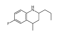 6-fluoro-4-methyl-2-propyl-1,2,3,4-tetrahydroquinoline结构式