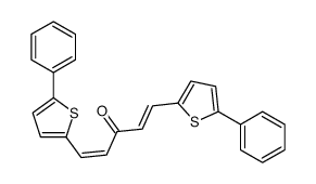 1,5-bis(5-phenylthiophen-2-yl)penta-1,4-dien-3-one结构式